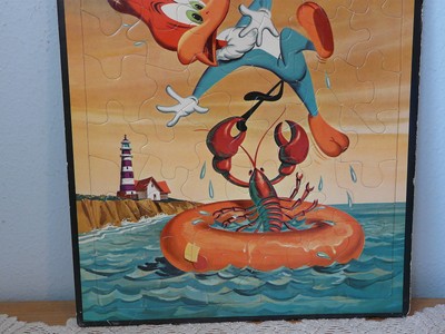 Vintage 1959 Walter Lantz Woody Woodpecker Whitman Frame Tray Puzzle