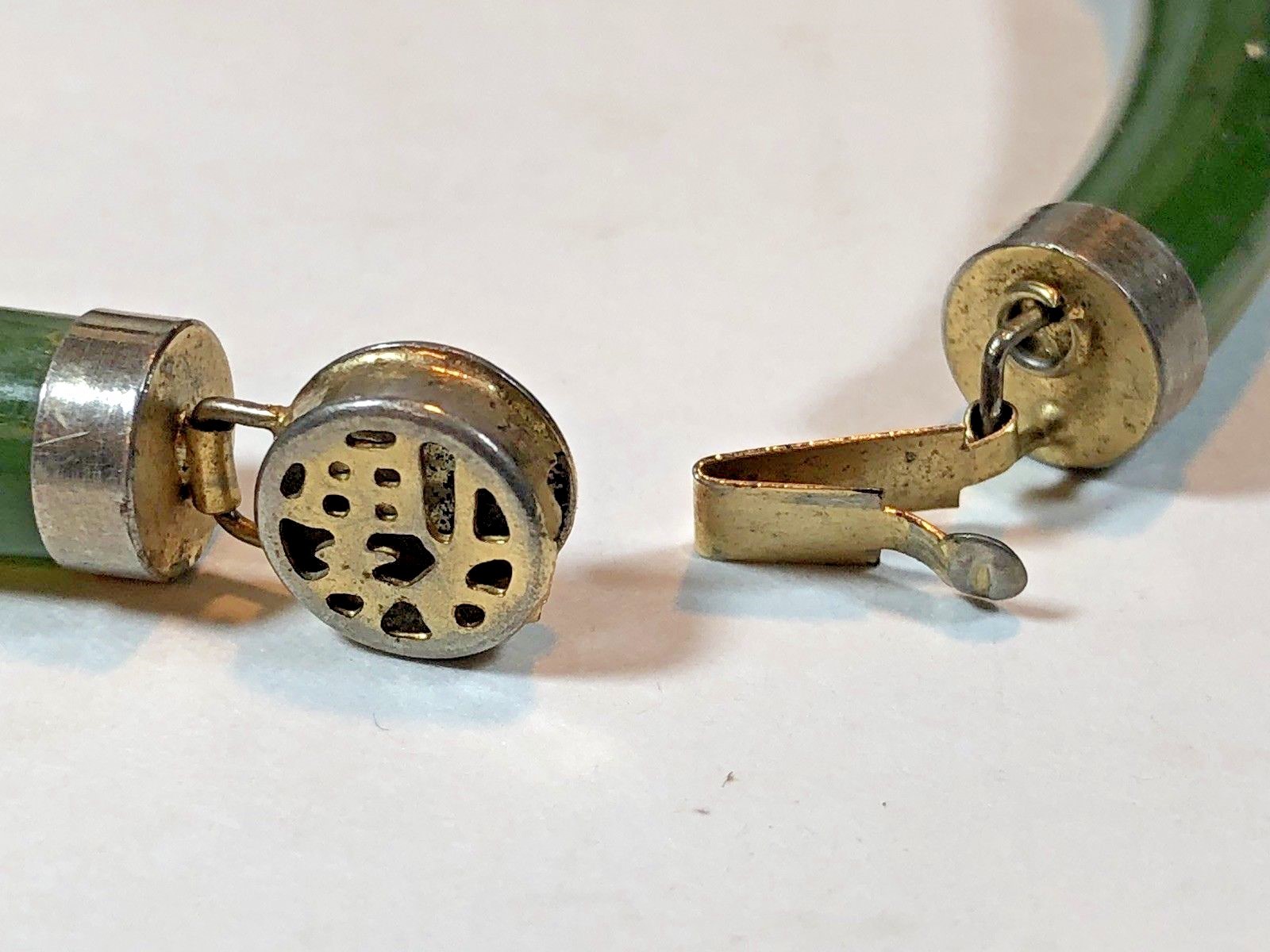 Vintage Chinese Carved Jade Bracelet