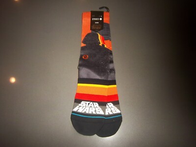 ADULT STANCE STAR WARS DARTH VADER/DEATH STAR SOCKS - NWT