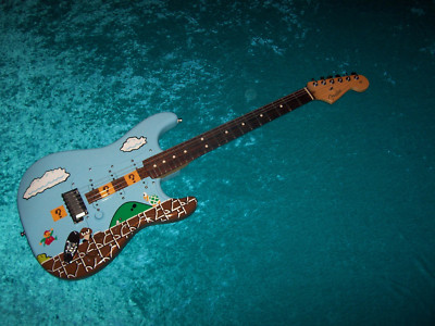 Super Mario Bros USA Fender stratocaster American standard strat nintendo nes