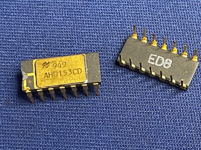 AH0153CD NSC 0153CD ANALOG SWITCH VINTAGE DC949 14-Pin CERAMIC GOLD DIP NEW QTY1