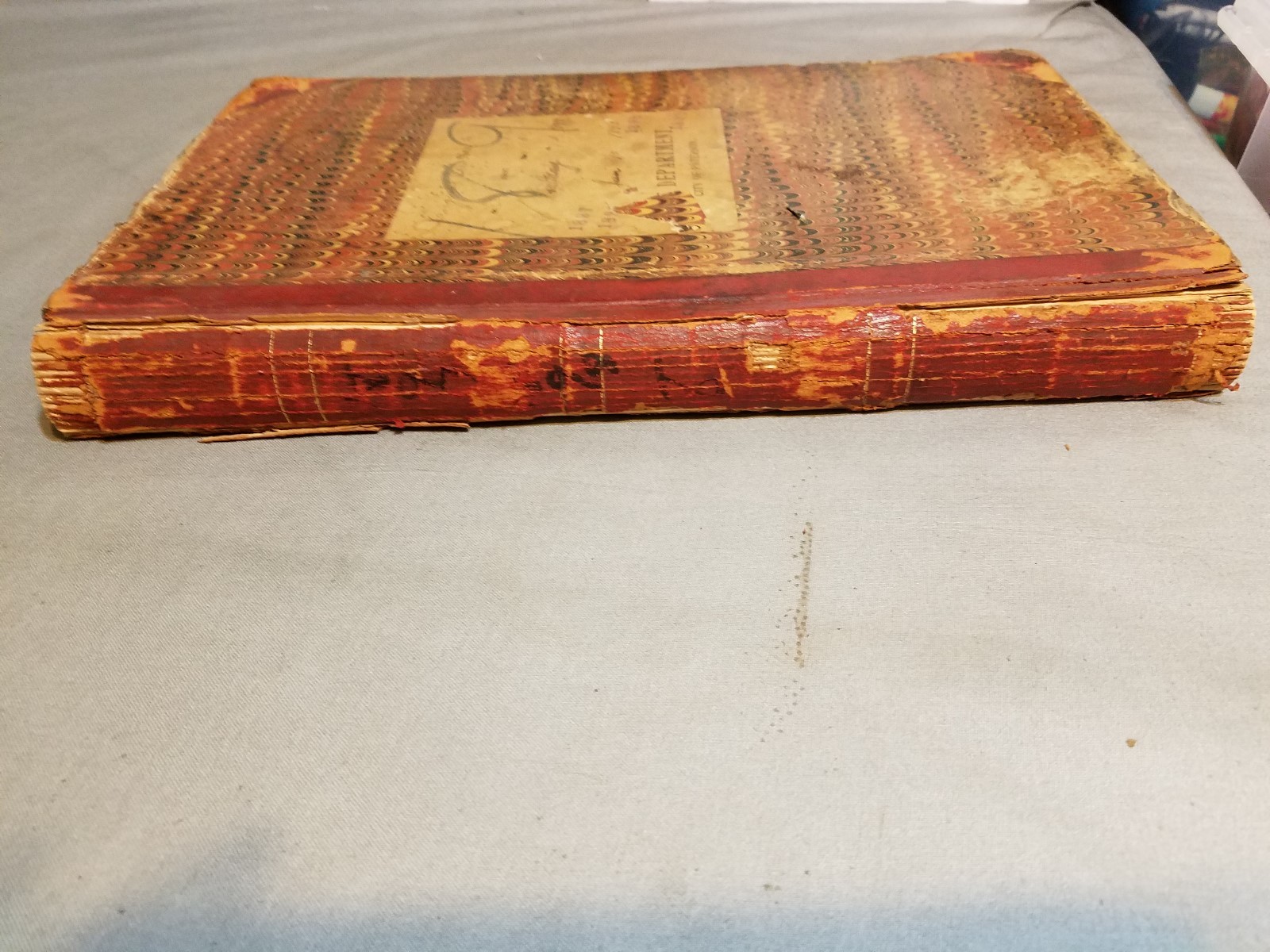 Paterson, New Jersey Fire Department Daily Log Book 1897-1898