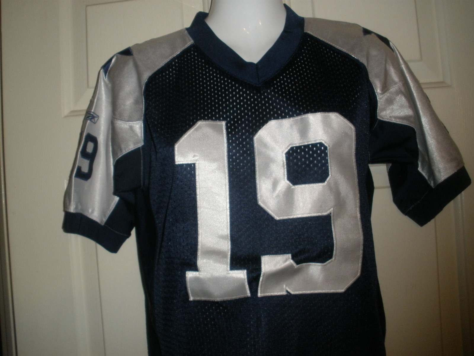 #802 Dallas Cowboys Youth  Reebok On-Field Austin #19 Jersey Sewn Navy Blue M