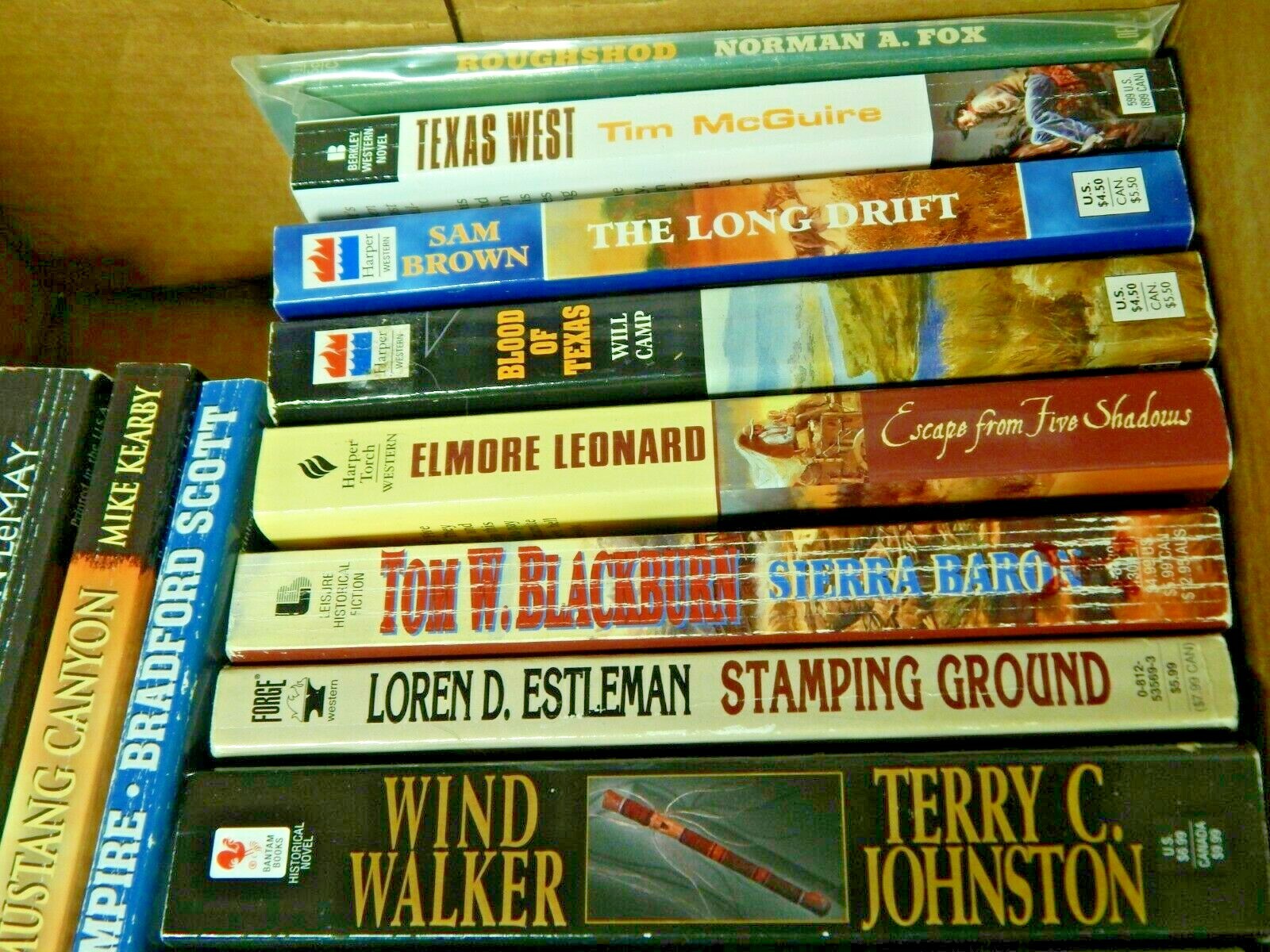 Large lot of 39 Western Cowboy Books mixed Authors  EUC