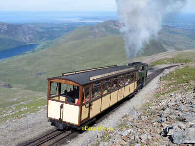 Photo 12x8 Snowdon Mountain Railway near the summit Gwastadnant 2 c2019