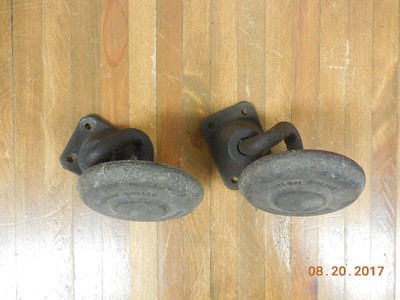 2 Vintage Industrial Nylon Swivel Dish Casters  #