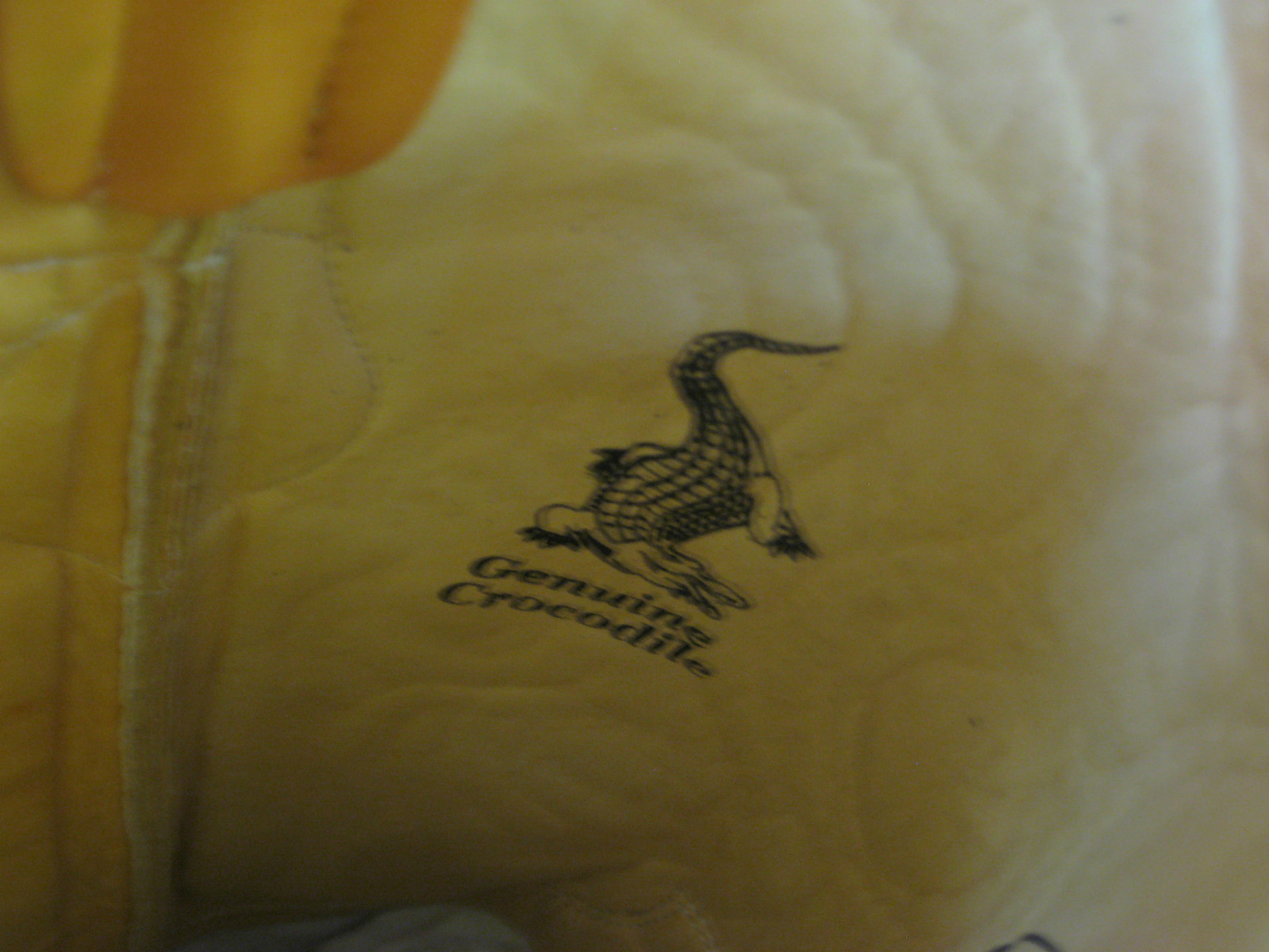 Pre-owned Los Altos Boots Los Altos Men Buttercup Genuine Crocodile Caiman Tail Cowboy J-toe Boot (d) In Yellow