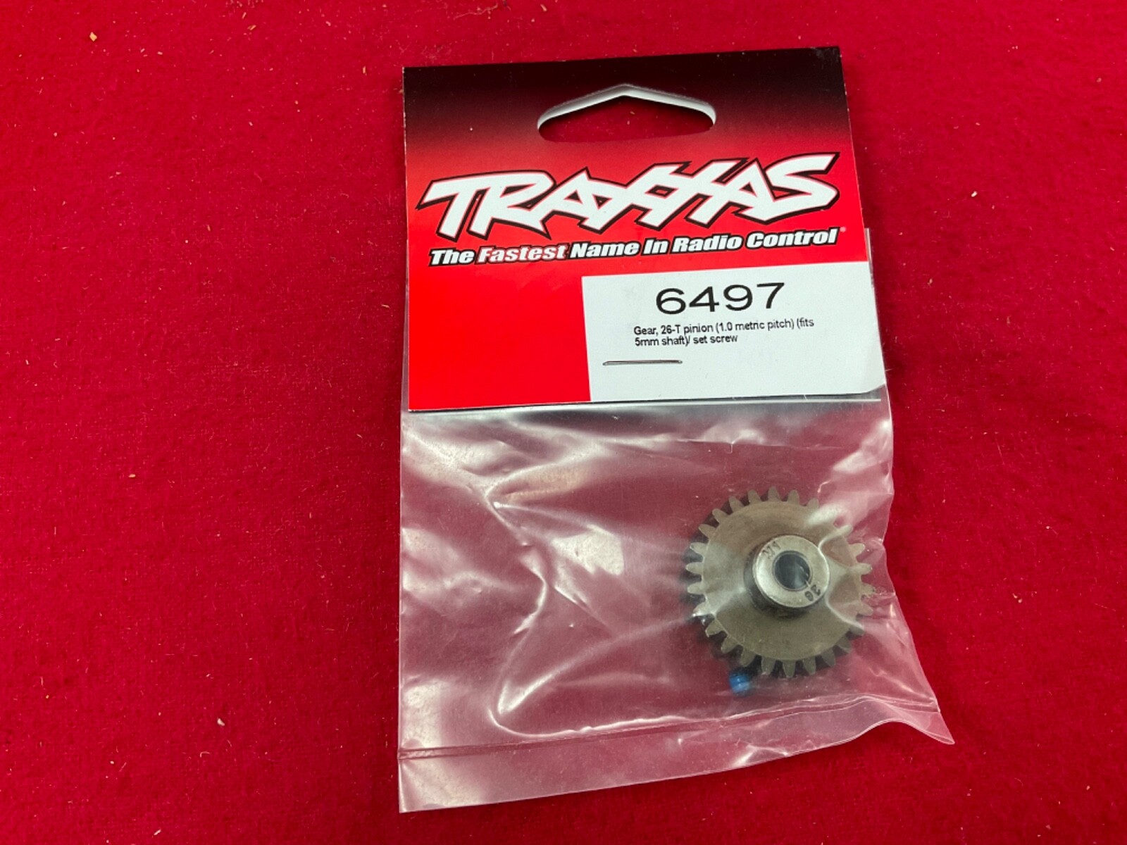 Traxxas Gear, 26-T pinion (1.0 metric pitch) (fits 5mm shaft) 6497 Traxxas Gear, 26-T pinion (1.0 metric pitch) (fits 5mm shaft) 6497