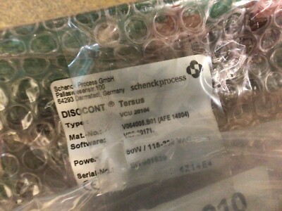NEW SCHENCK PROCESS CONTROLLER VCU20104 NEW DISCOCONT TERSUS CONTROLLER