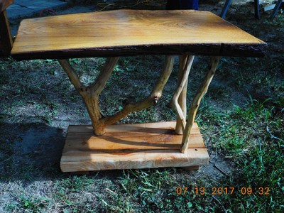 Custom Handmade Live Edge End Table