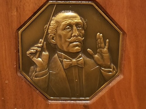 Set Of 2 Vintage Wooden Bookends Music Musician Composer Band Director