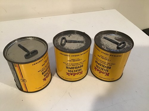 3 Cans Of KODAK SELECTOL DEVELOPER POWDER FOR WARM TONE PAPERS MAKES 1 GALLON