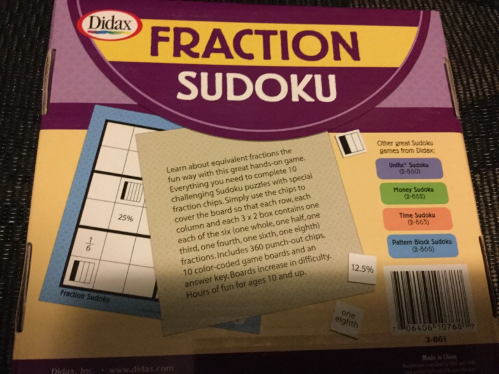 FRACTION SUDOKU puzzles