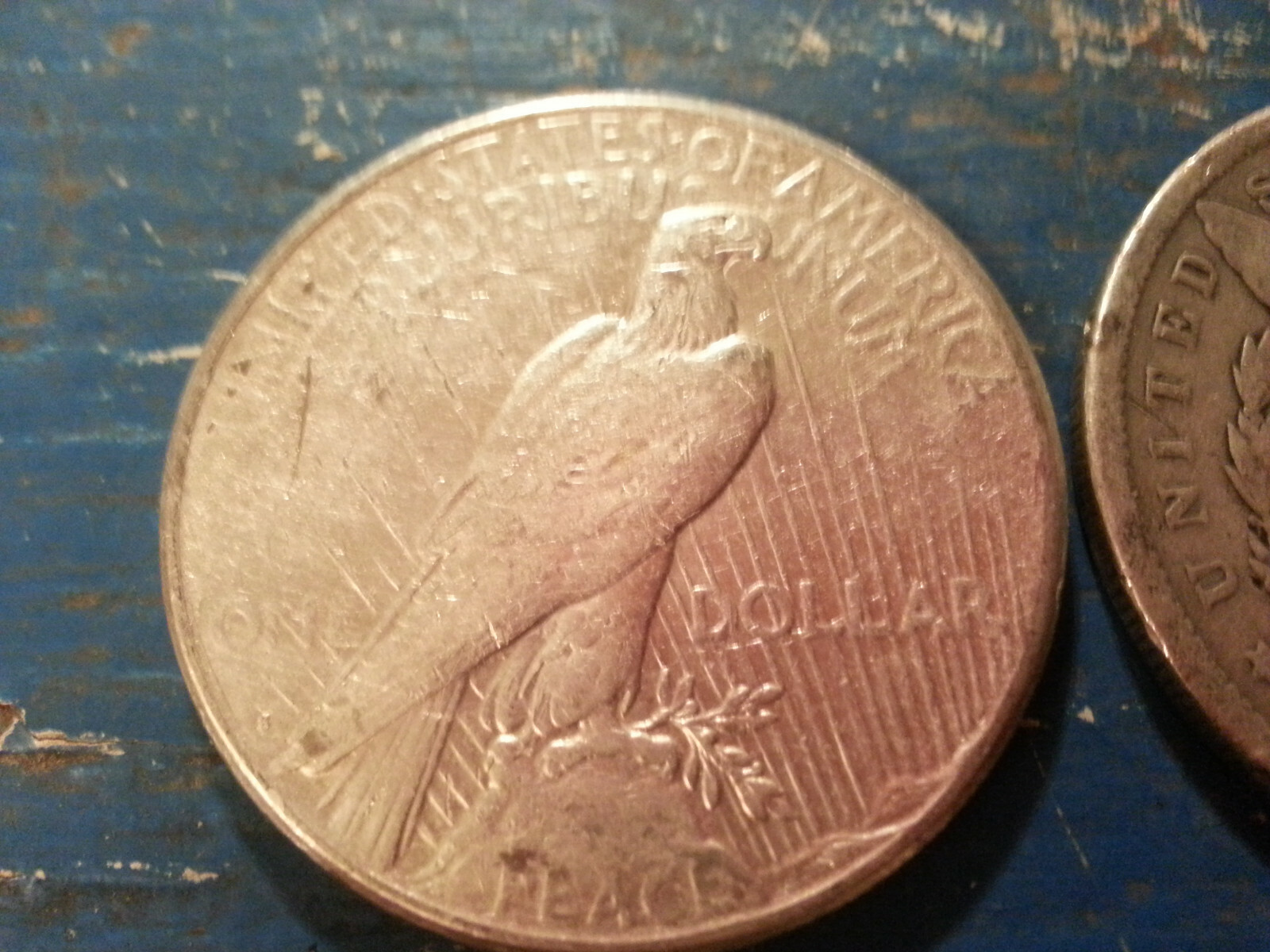 1922~S PEACE DOLLAR & 1900~O MORGAN 90% SILVER DOLLARS SHIP FREE L@@K!!!