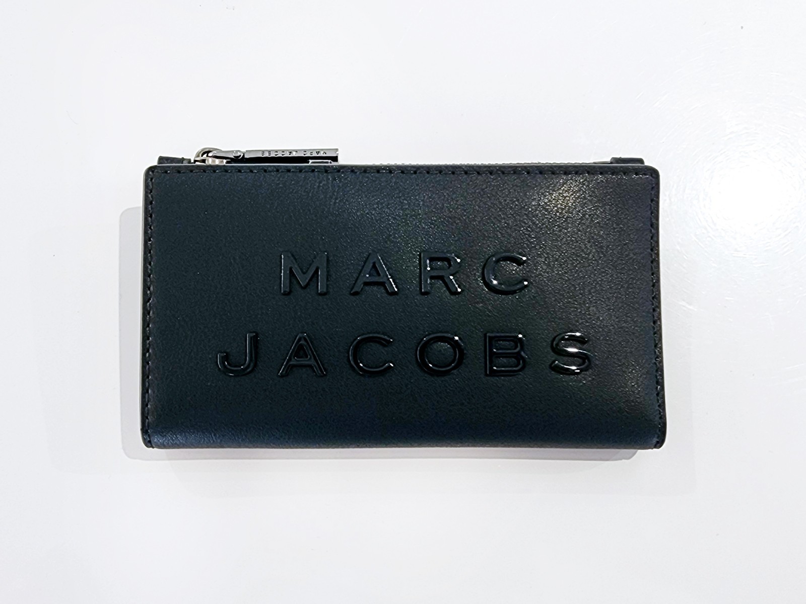 MARC JACOBS THE WALLET ブラック New Authentic Marc Jacobs Black Slim Leather Card Case