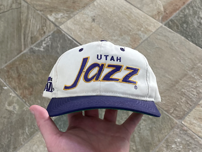 Vintage Utah Jazz Sports Specialties Script Snapback Basketball Hat
