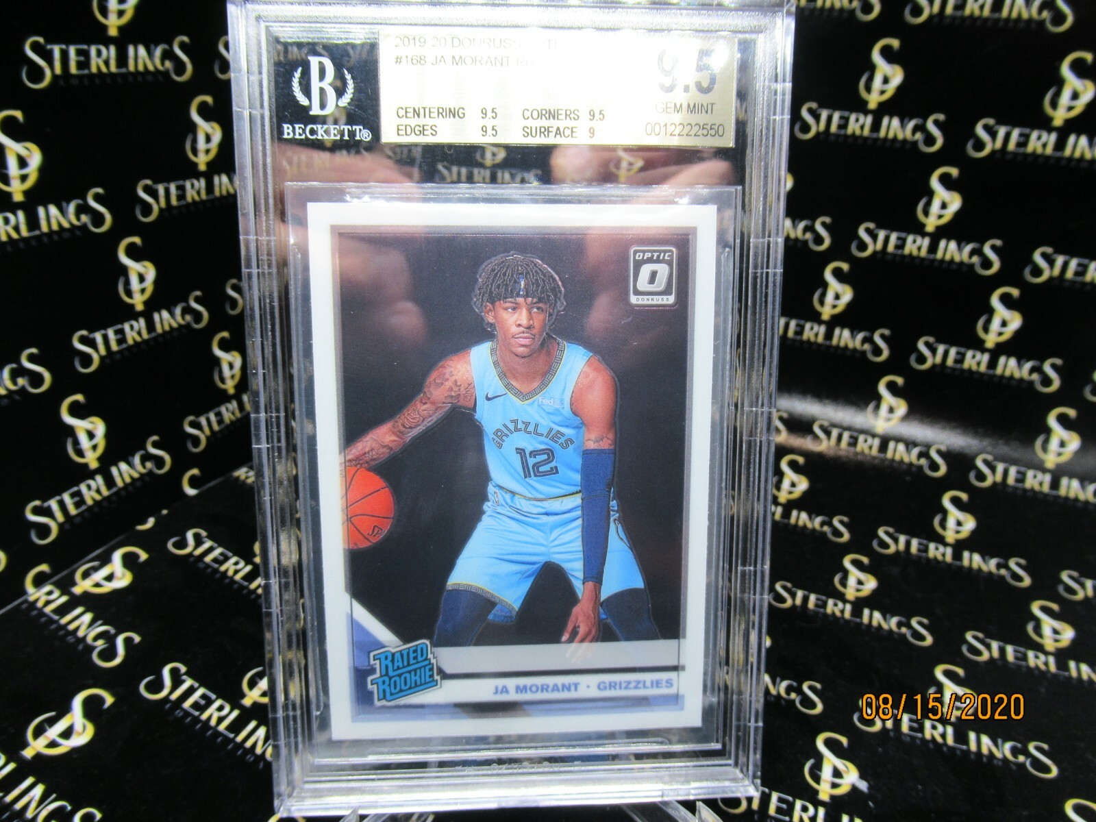 2019-20 Panini Donruss Optic Ja Morant RC ROOKIE CARD BGS