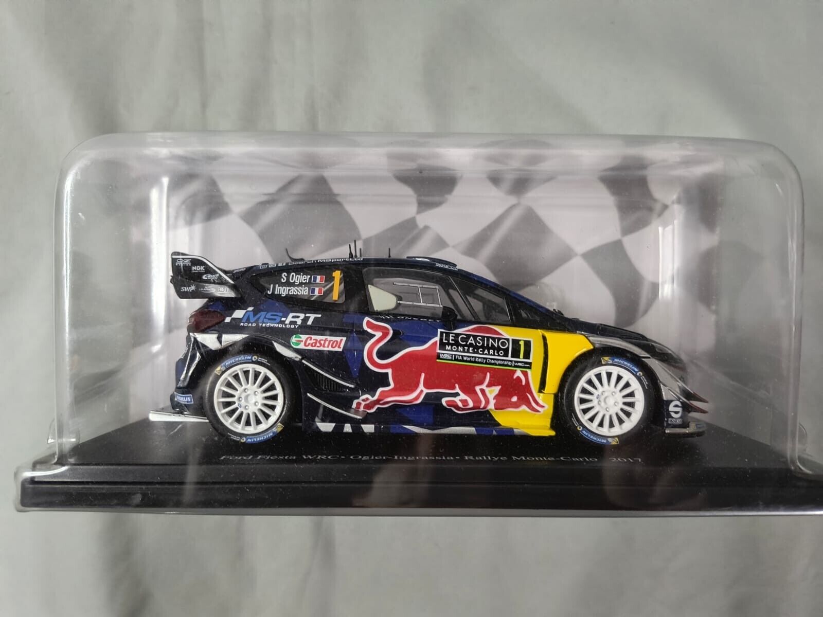 Ixo Ford Fiesta Wrc Minicar 1/43 Red Blue | eBay