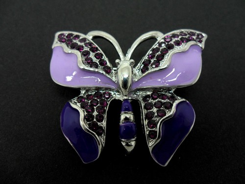 Jolie Broche Papillon De La Marque Maty - Occasion - Accessoire Vintage Pour Col Ou Veste