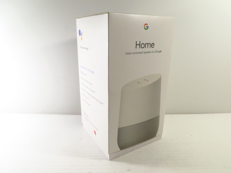 Google Home Voice Activated Speaker Google Assistant White/Slate