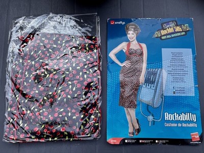 Ladies 50s 1950s Rockabilly Fancy Dress Costume 1950's Rock Outfit by Smiffys