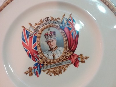 1937 CORONATION PLATE - KING EDWARD VIII - 10 INCHES