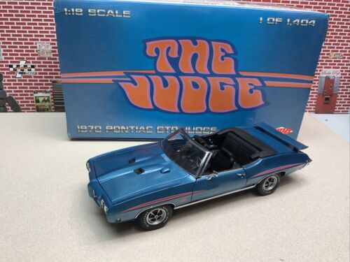 かわいい！ Pontiac 1970 GMP 1/18 GTO Blue Bermuda Convertible JUDGE THE ミニカー