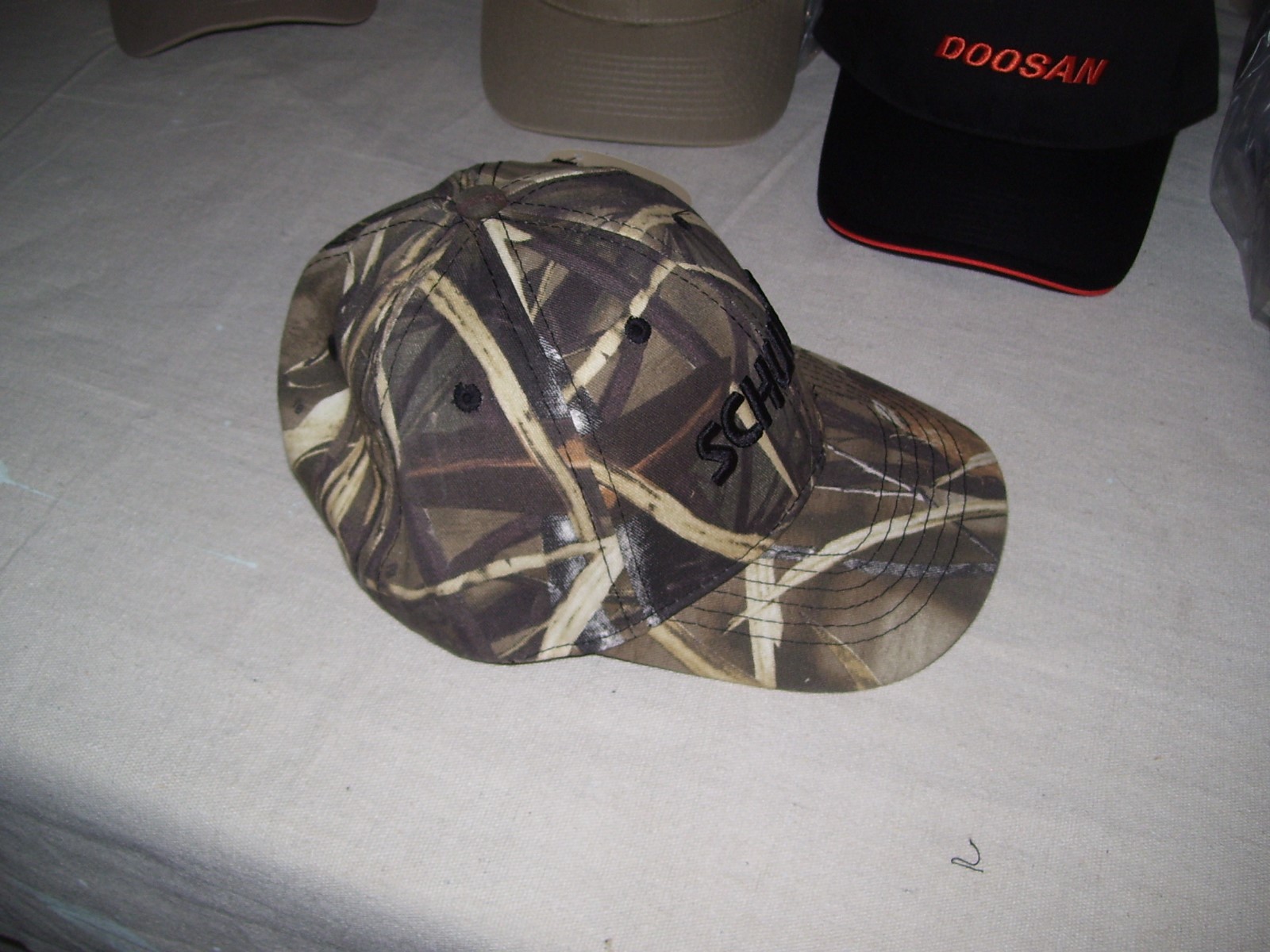 SCHULTE MOWERS Camo Ball Cap Hat One Size fits most. new old stock. with tags