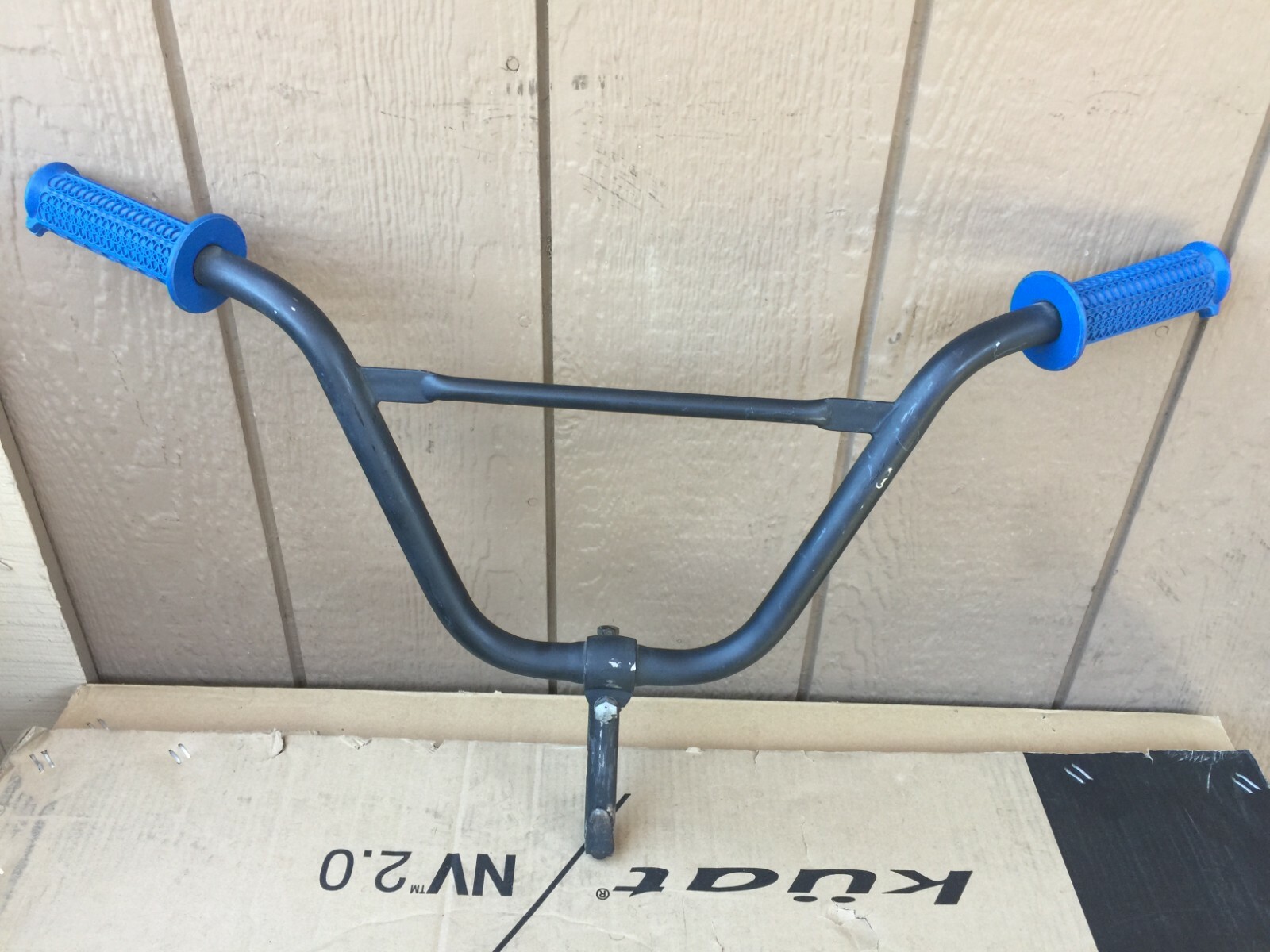 Old School Bmx Mongoose Motomag Handlebars Ashtabula Stem & Blue Winner