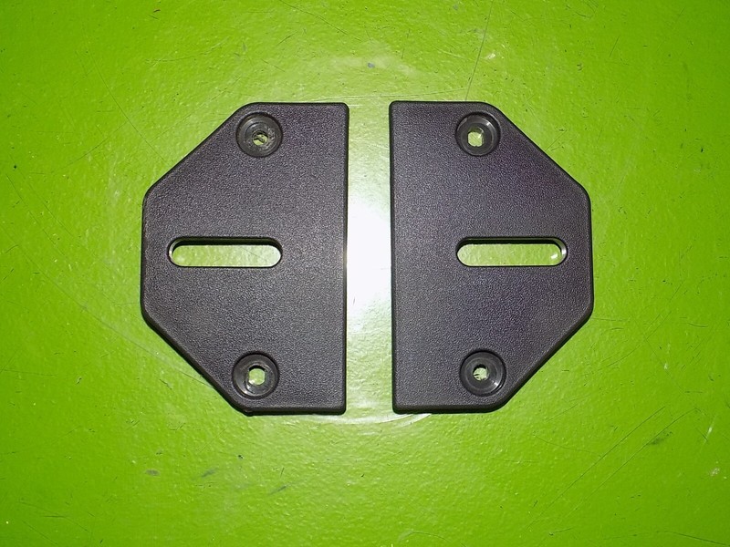 91-99 3000GT VR4 OEM rear seat latch hook trim striker cover panels left right