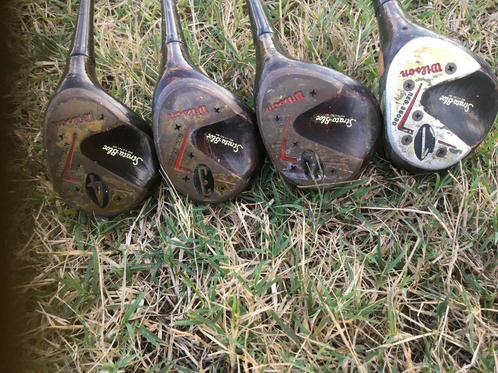 Wilson Strata-Bloc 36030 Golf Clubs Set 1,2,3,4 Woods R-Flex Wilson Strata-Bloc 36030 Golf Clubs Set 1,2,3,4 Woods R-Flex