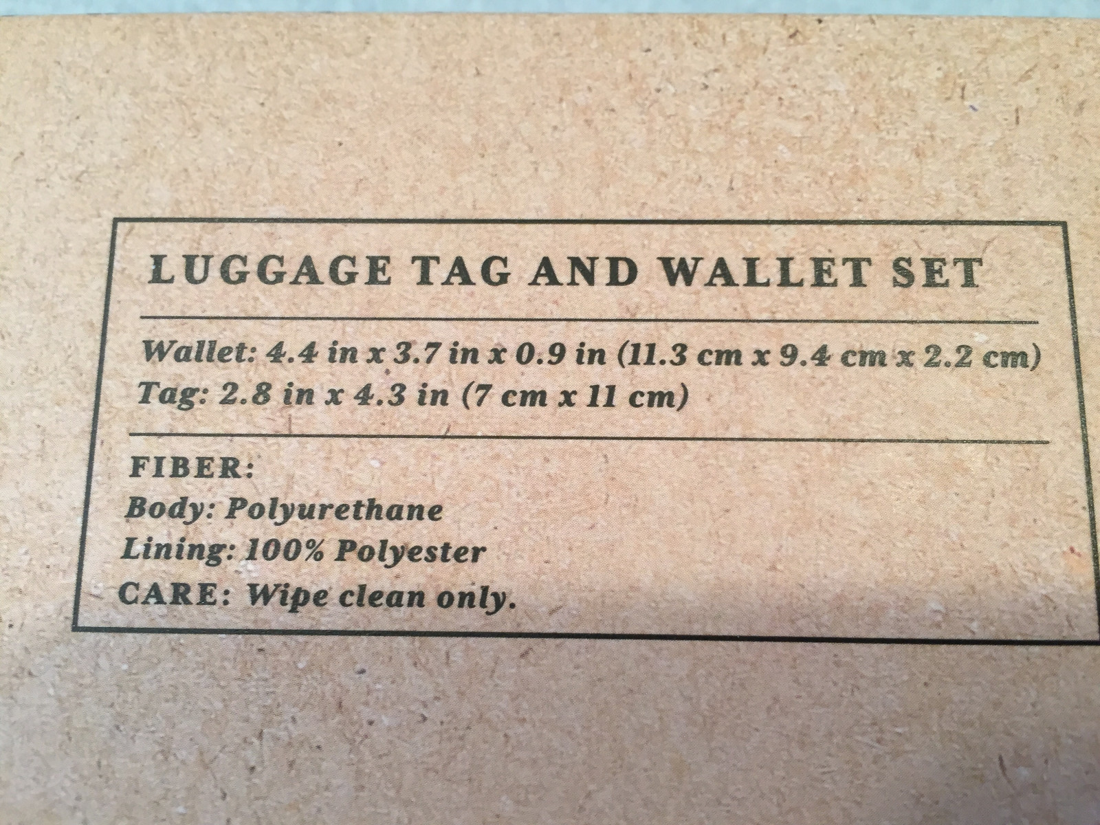 Mens New Black Wallet With Luggage Tag