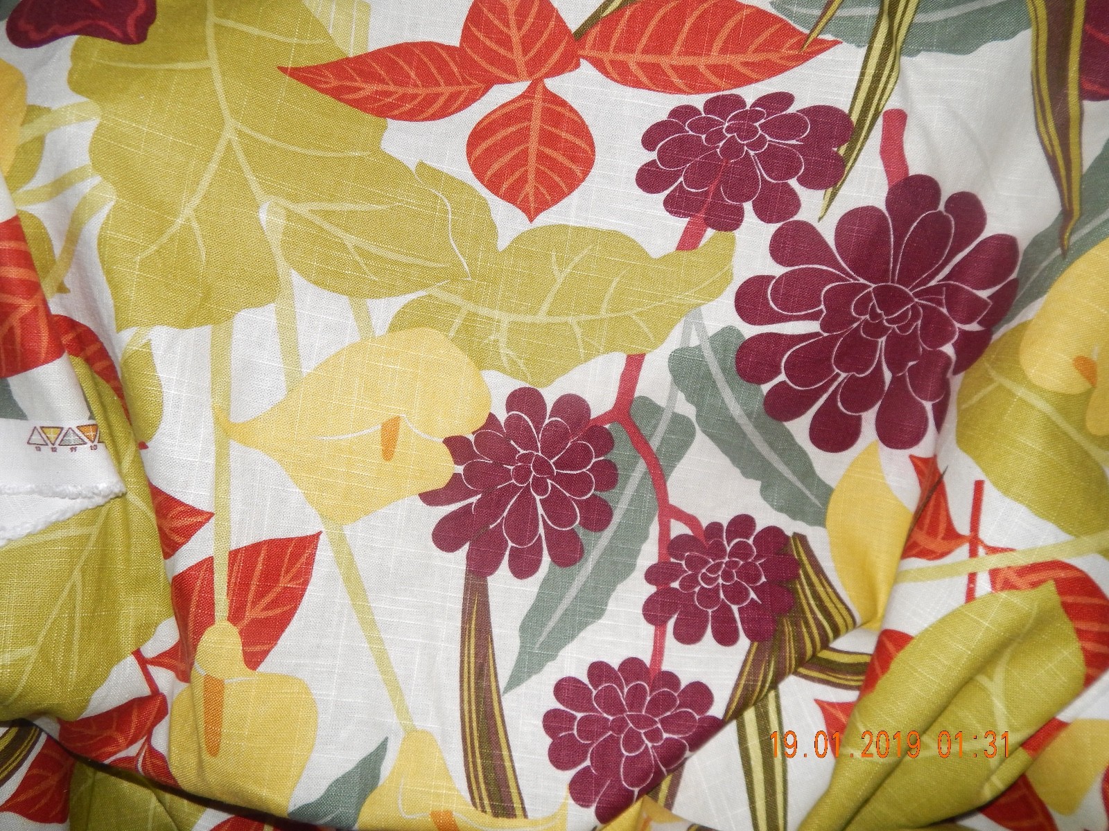 ROBERT ALLEN PALM BEACH TROPICAL COTTON LINEN DESIGNER PRINTED FABRIC NEW 6yds