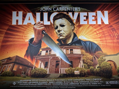 “Halloween” Art Screen Print Movie Poster By Jason Edmiston XX/540 H45 Signed