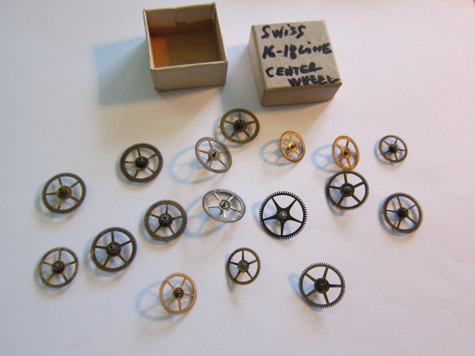LOT OF POCKET WATCH 16-18 CENTER WHEEL WATCHMAKER PARTS REPAIR