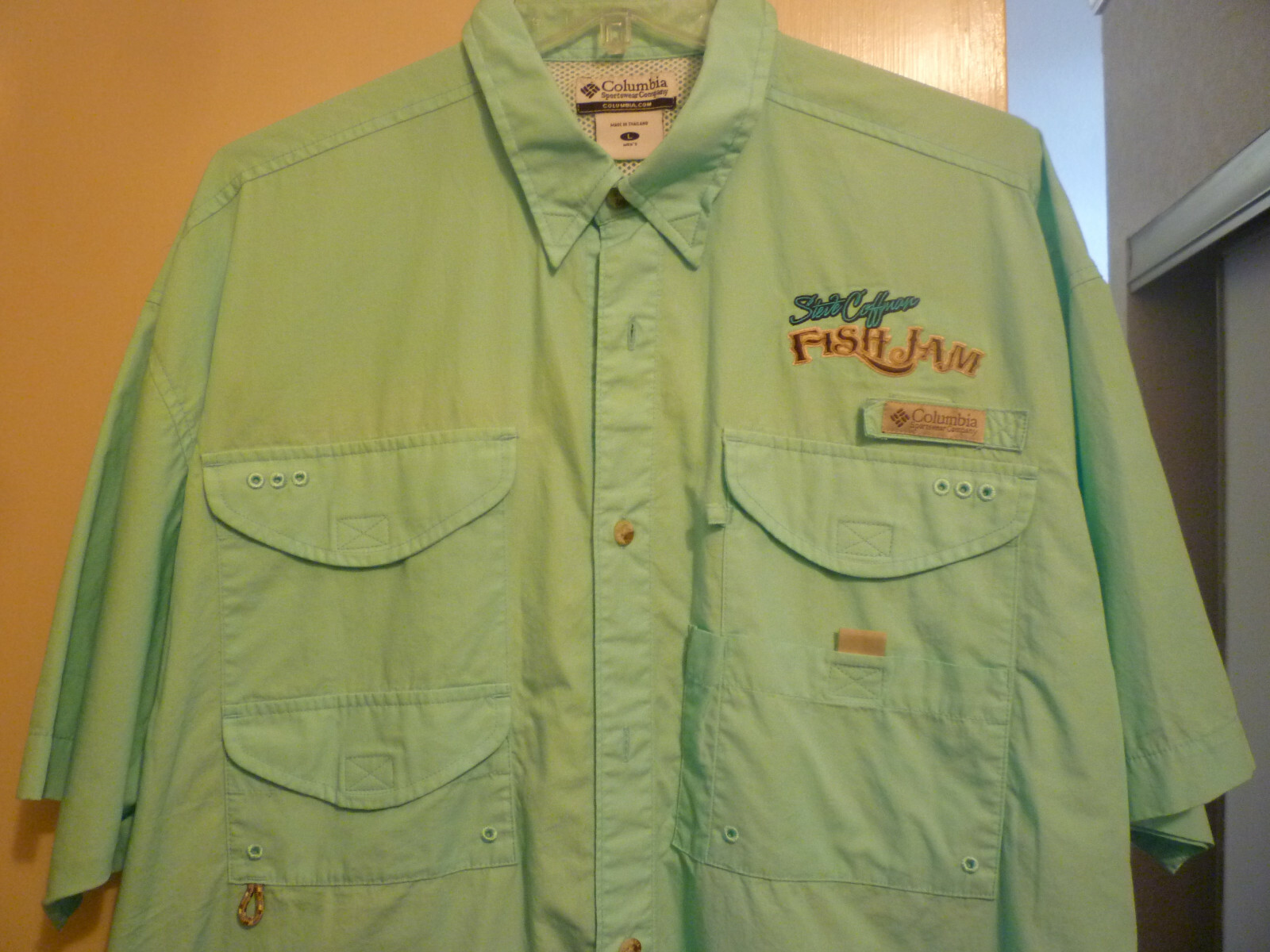 ウェア Columbia PFG fishing shirt Too Cool! New Licensed Columbia PFG Fishing Shirt BEER BASS