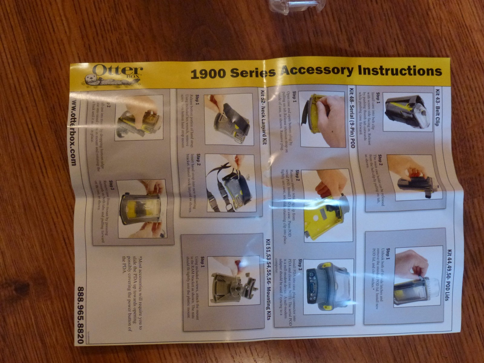 NEW OtterBox large POD KIT 050 clear GPS A430524 1900 series PDA
