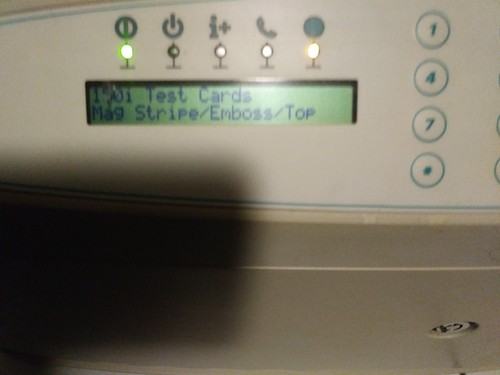 DATACARD 150I EMBOSSER  /MAGSTRIPE /REAR INDENT/TOPPER