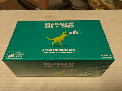 On a Scale of One to T-Rex Card Game NEW FREE SHIPPING