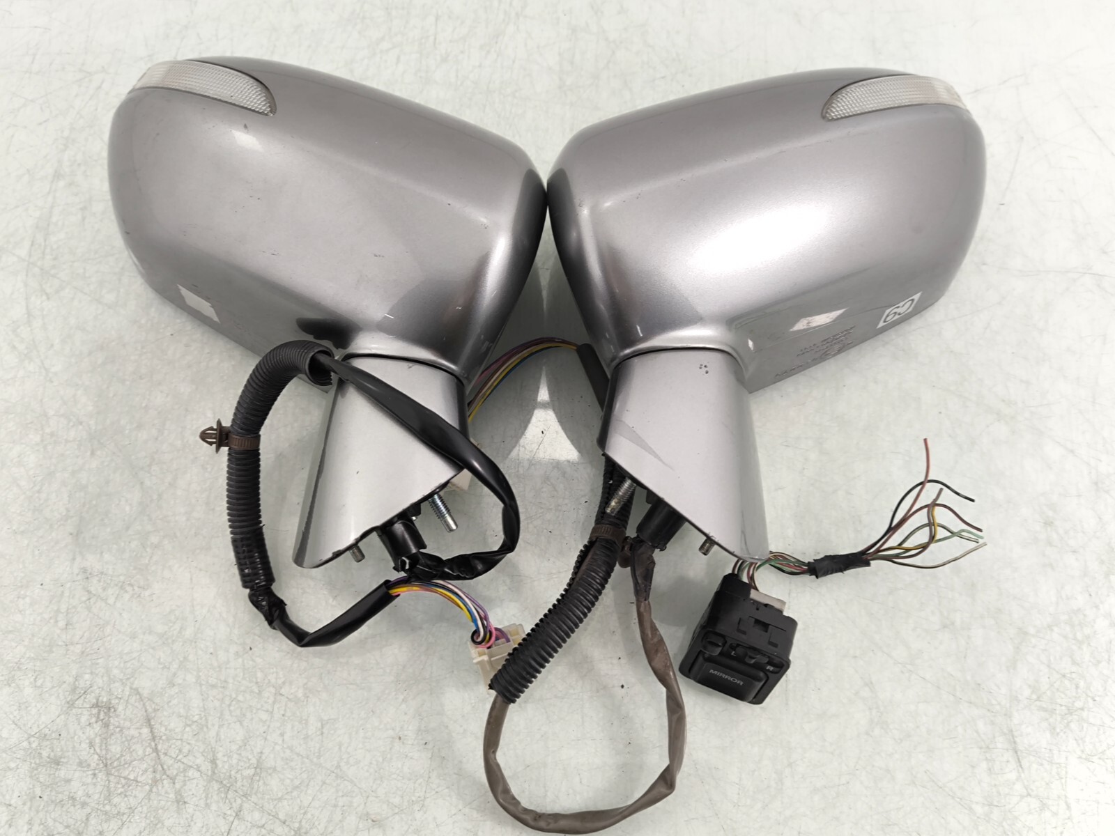 JDM Honda Jazz Fit GD1 GD2 GD3 GRAY Side Mirror AUTO FLIP