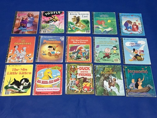 Golden Books 15 Books Vintage