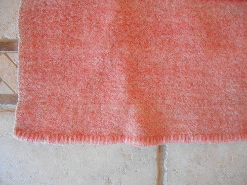 Pretty Vintage Striped Red Camp Blanket Cabin Bed Cottage 75