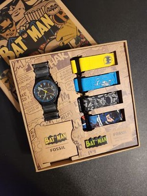 Fossil Watch Analog Black LE1129SET BATMAN HERITAGE LE