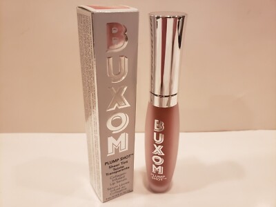 Buxom ~ Plump Shot Sheer Tint Collagen Infused Lip Serum ~ Plush Peach~0.14o