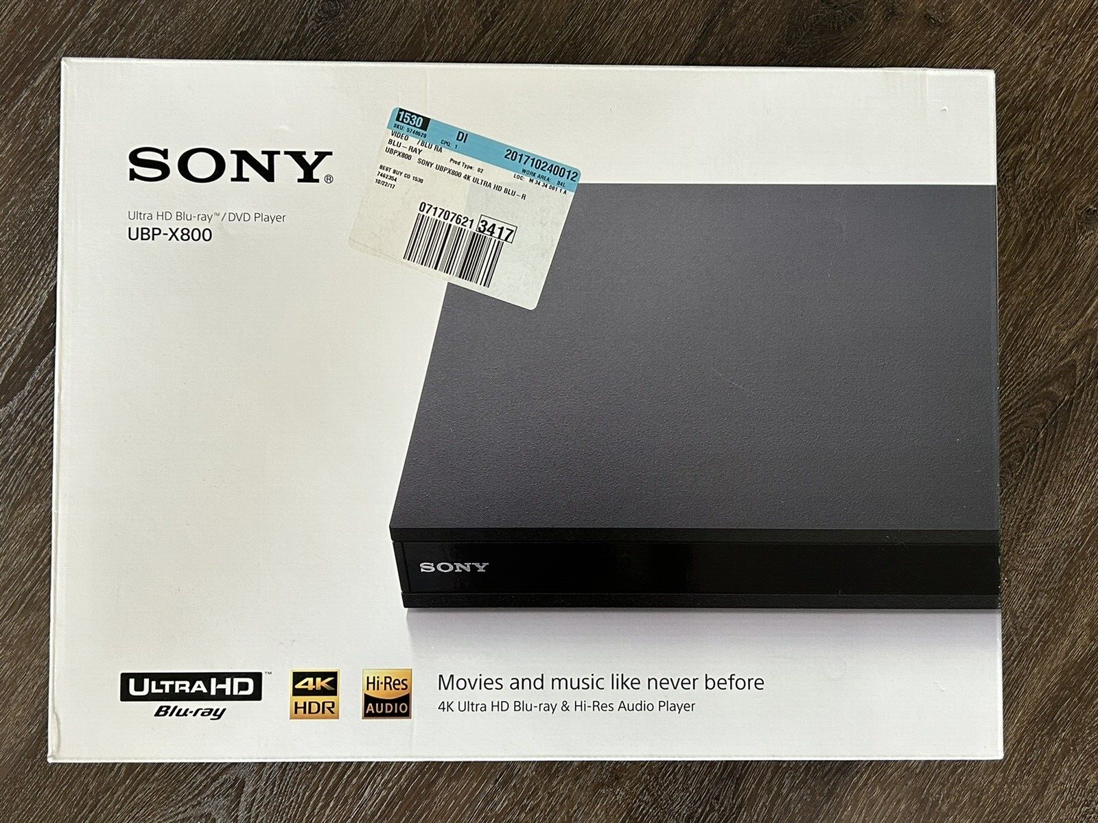 SONY UBP-X800　Blu-rayプレイヤー UBP-X800 | ブルーレイディスクプレーヤー／DVDプレーヤー | ソニー