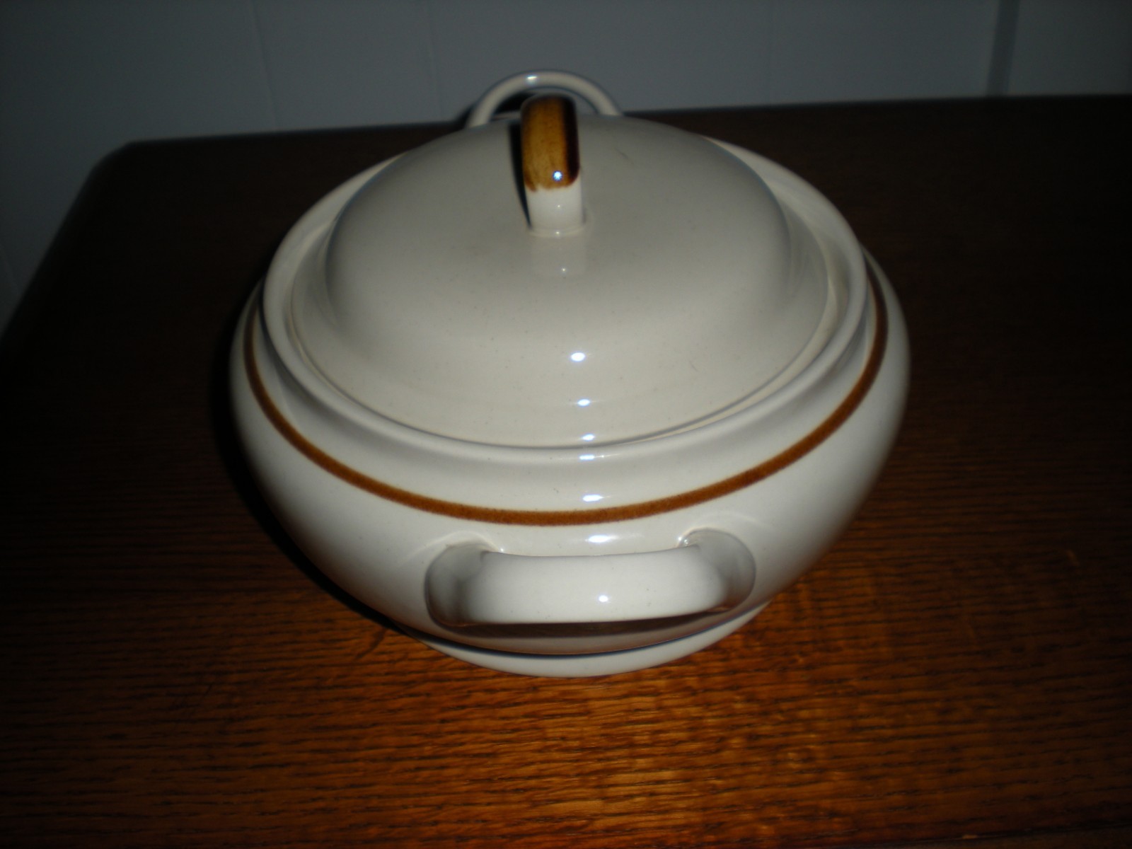 MOUNTAIN WOOD COLLECTION Stoneware Covered Casserole Dish w/Side Handles, Japan