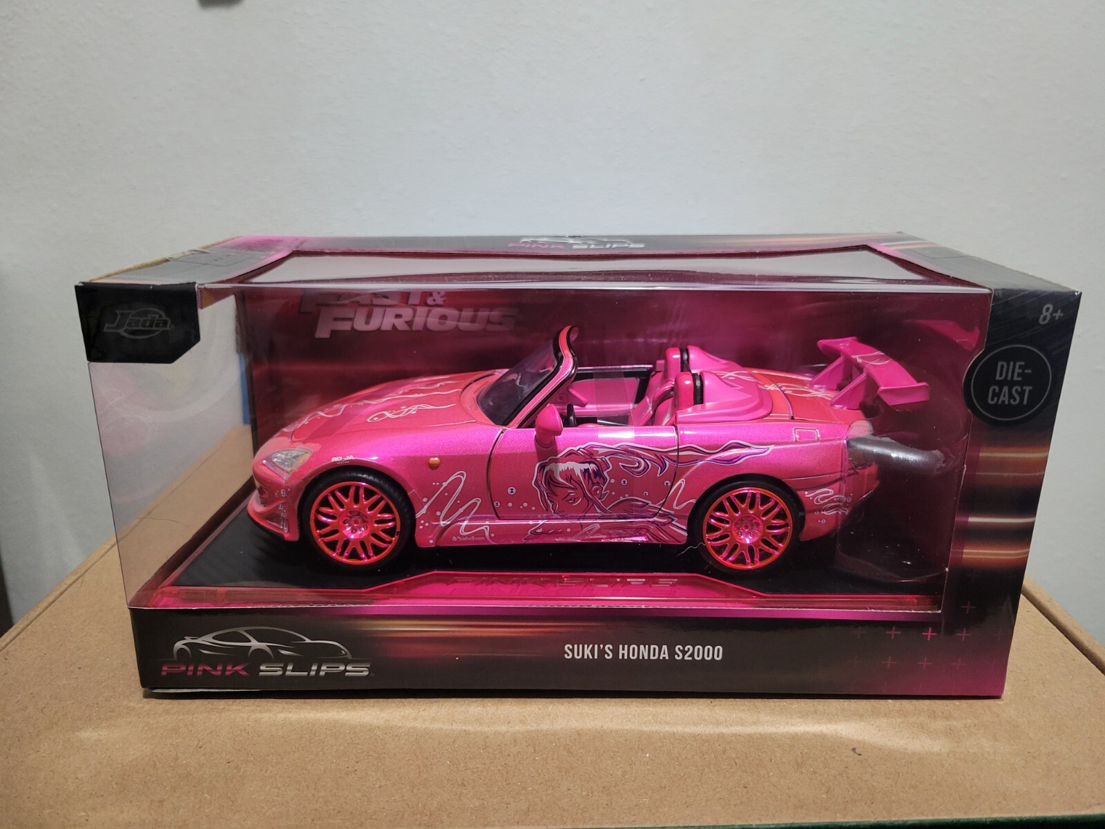 ワイルドスピード JADA 1/24 S2000 pink slips Jada's Suki's 2001 Honda S2000 Pink Fast & Furious Movie 1