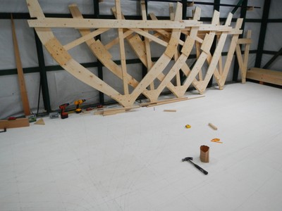 Gartside 30' cutter boat building project