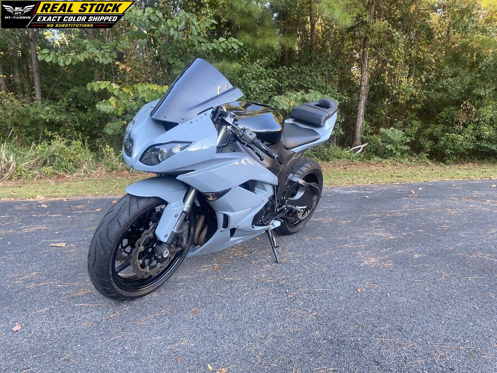 FT Injection Grey ABS Fairing Fit for 2009-2012 ZX6R 636 Kit g0gy