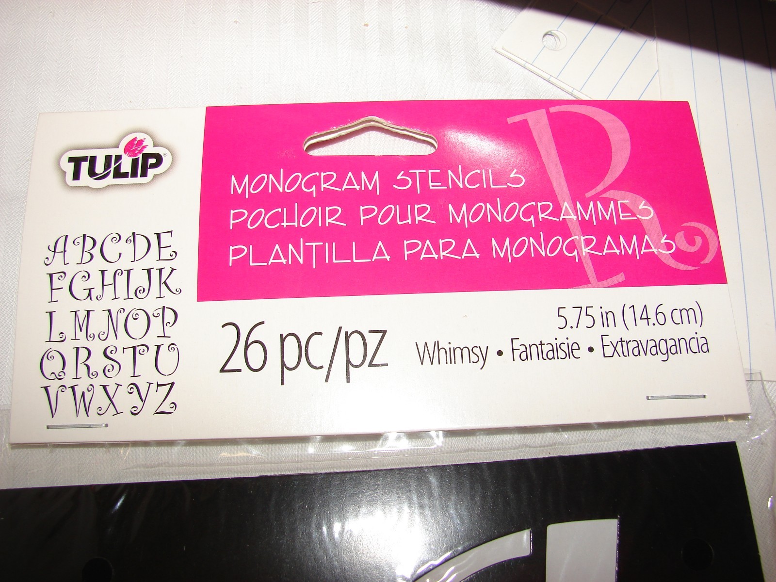 Tulip 33884 Contemporary Monogram Fabric Stencils